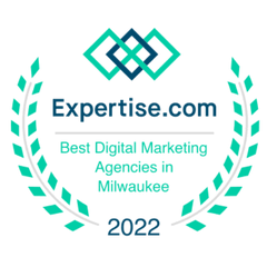 Award badge from Expertise.com recognizing Secure WP Solutions as one of the Best Digital Marketing Agencies in Milwaukee for 2022.